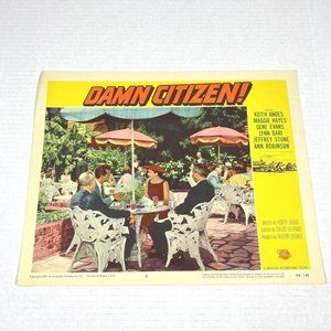 Damn Citizen 1958 Lobby Cards Movie Posters Keith Andes‎ Maggie Hayes Crime Noir